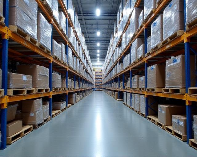 Internal high-reach racking system